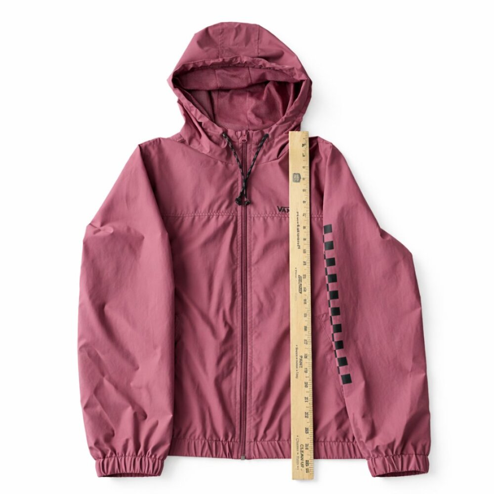Vans Hooded Windbreaker Jacket Dusty Rose Pink Medium Womens - Picture 4 of 8